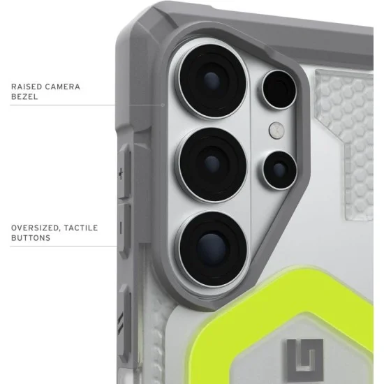 UAG Pathfinder Clear w/Magnet Case for Galaxy S26 Ultra - Active Neon Lanyard